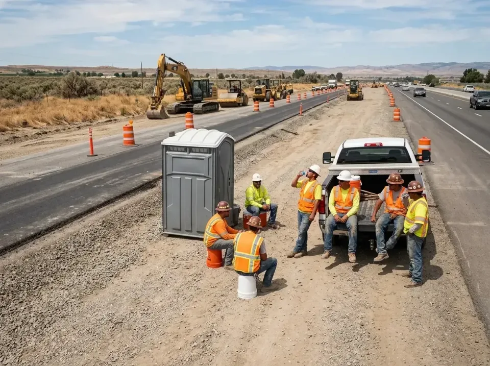 highway-road-construction-crew-007 — frequently asked questions, Porta Potty and Restroom Rentals in Crewe, VA